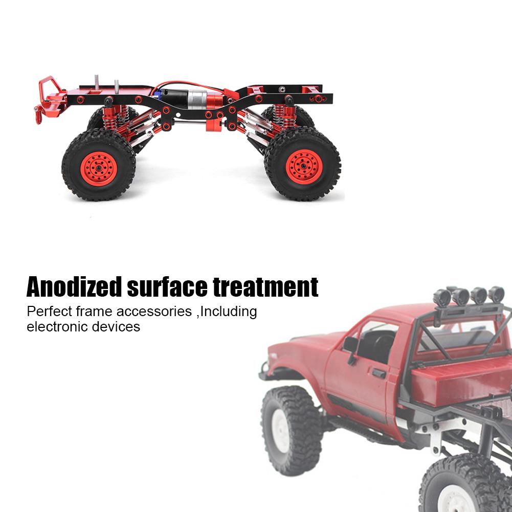 Car Frame Upgrade Part with Electronic Devices Fit for WPL C24 C14 1 16 RC Car