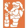 Pochoir - Graine Creative - Père Noël et Sapin - Multicolore - 2 grands pochoirs - Spécial Noël