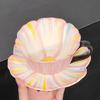 300ml European-style Ceramic Coffee Cup and Saucer Colorful Flower Mug Exquisite Afternoon Tea Floral Tea Coffee Latte Cup Gift