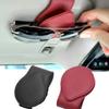Universal Car Sunglasses Holder Leather Sunglasses Hanger Glasses Mount Ticket Clip Car Eyelasses Stand