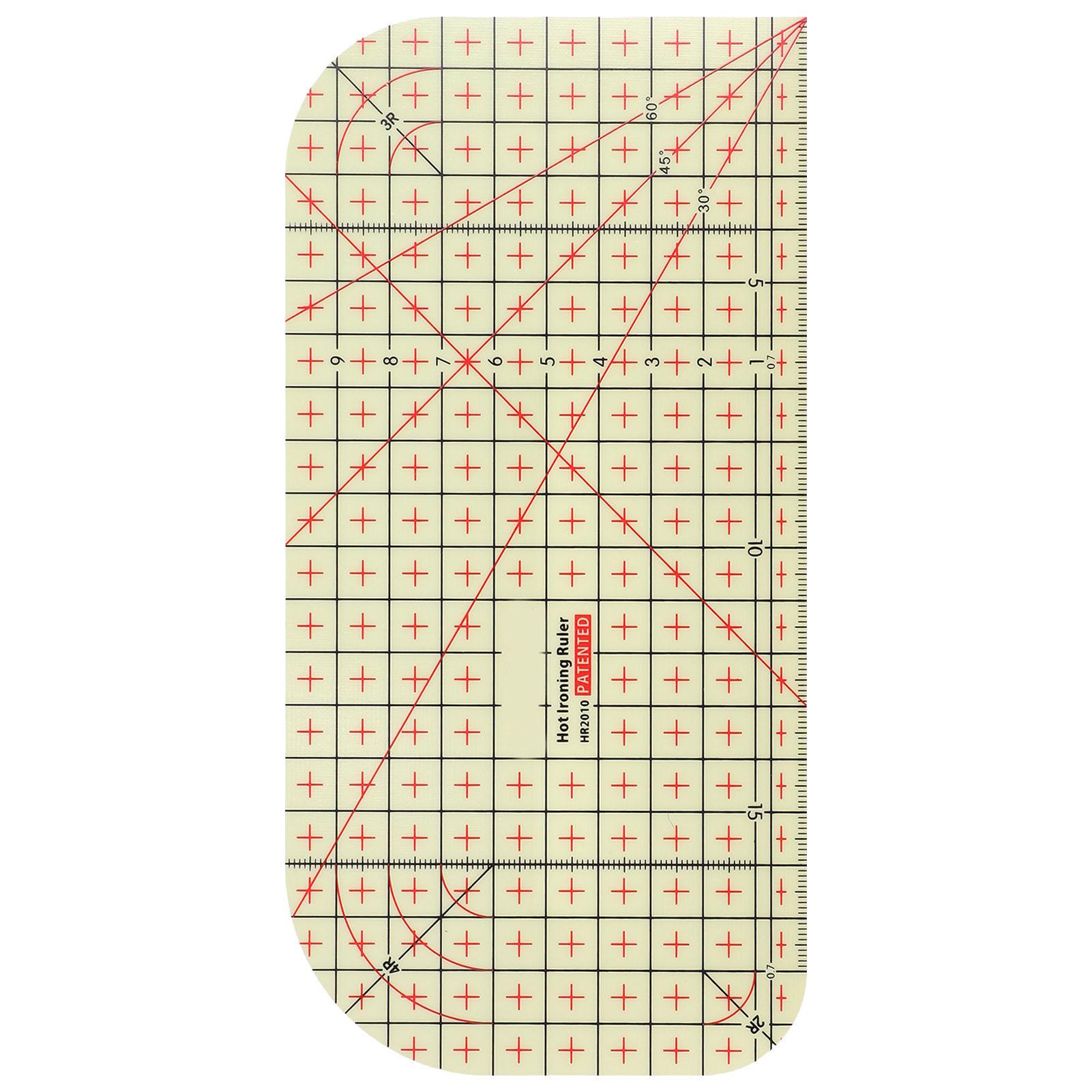 

Линейка для квилтинга из пластика, термостойкая, для горячего глажки, измерительная линейка для электрического утюга