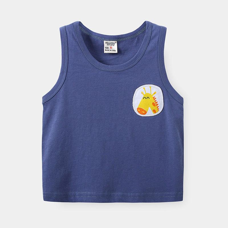 New Boys Sleeveless Vest T-Shirt Summer Clothes Children's Baby Thin Summer Kids Top