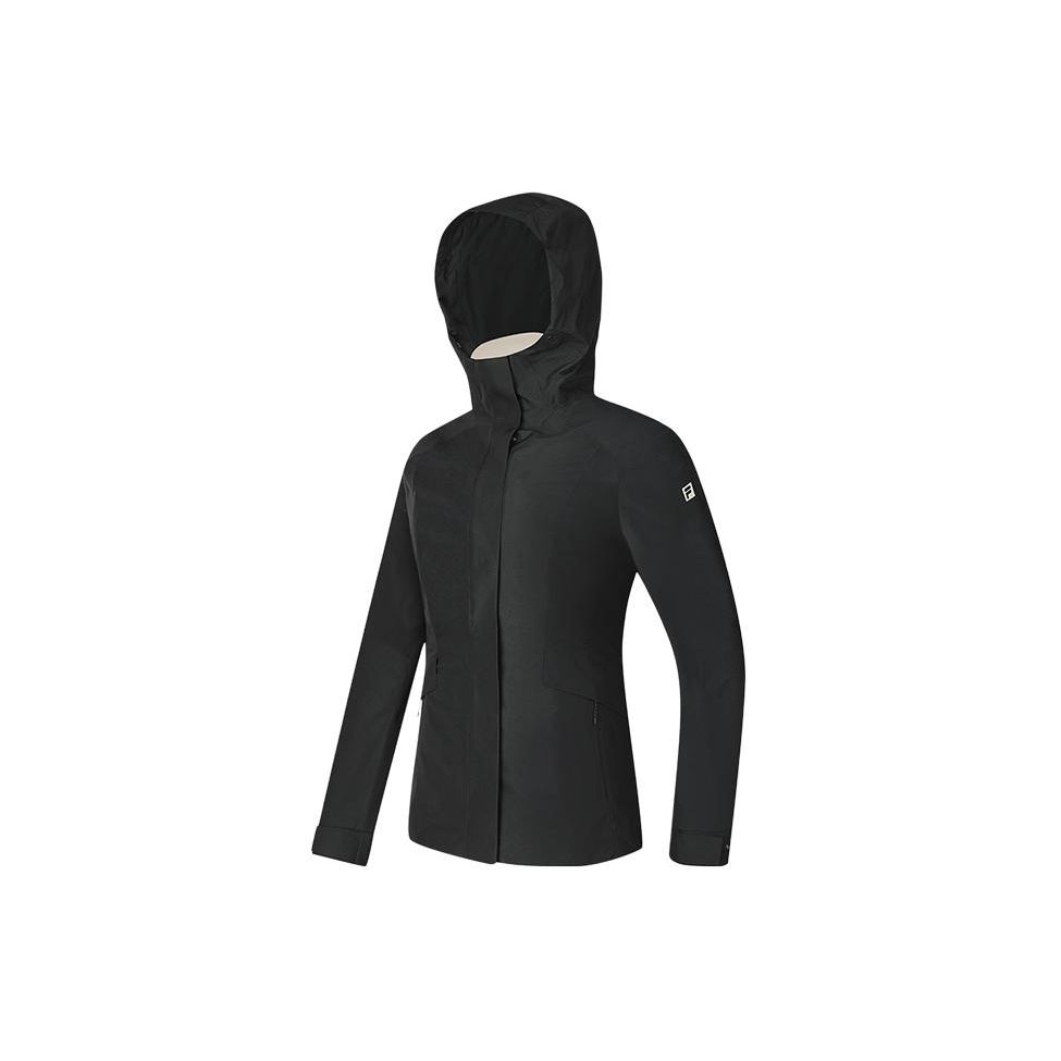 

FILA Solid Color Outdoor Sports Mid-Length Hooded Jacket Women Jacket Deep-Black A11W417708F-BK M