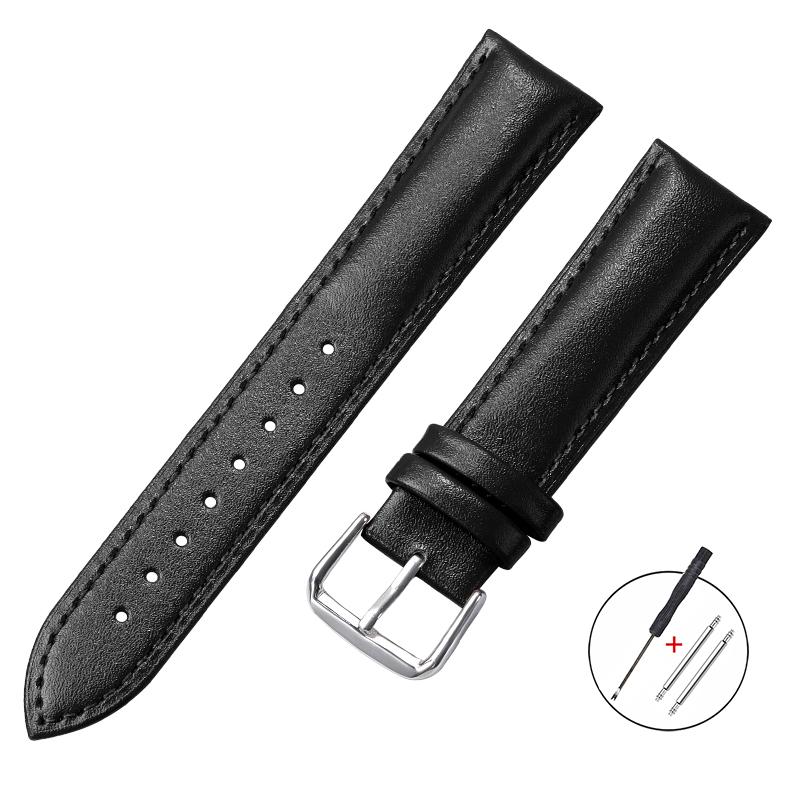 Ultra-thin Leather Watch Band Soft Leather Bracelet Quick Release Universal Watchband 12mm 14mm 16mm 18mm 20mm 22mm Wristbelt