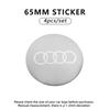 For S1  A7 56mm 60mm 65mm Car Wheel Hub Cap Metal Emblem Dust-Proof Logo Sticker Decals For S1 A1 A3 A4 A5 A6 A7 S3 S4 S5 S6 RS3 RS4 RS5