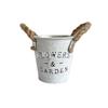 Rustic Iron Flower Pot Vintage Home Decor Planter Indoor Garden Farmhouse Style