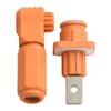 Energy Storage Power Connector 120A Quick Terminal Elbow Type with Silver Plated Copper Metal Parts and IP67 Waterproof Rating