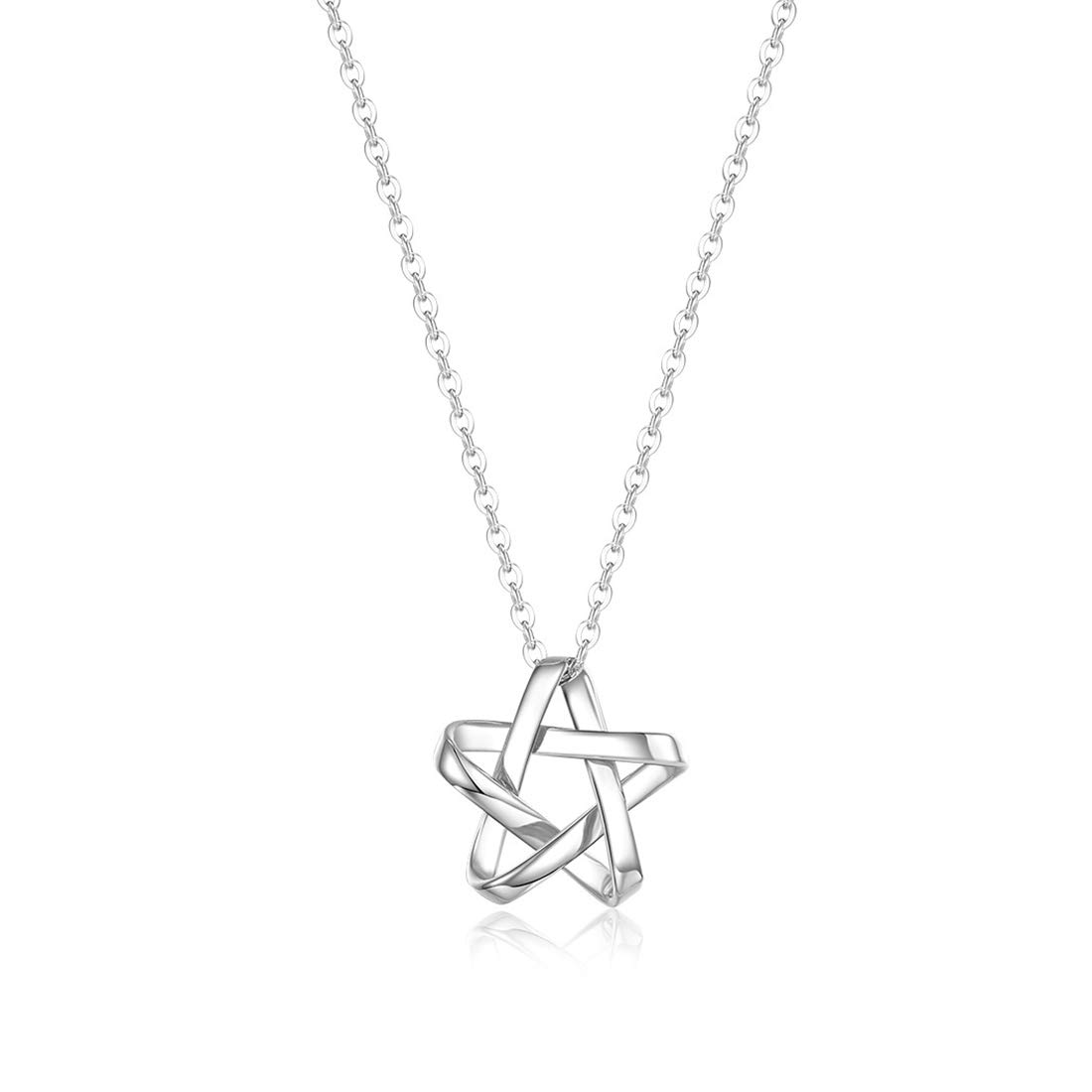 

Platinum Pt950 Star Pendant Necklace Day Christmas Birthday Anniversary Present Gift Gift Wrapping Included [FANCIME] Women s Mother s (Platinum)