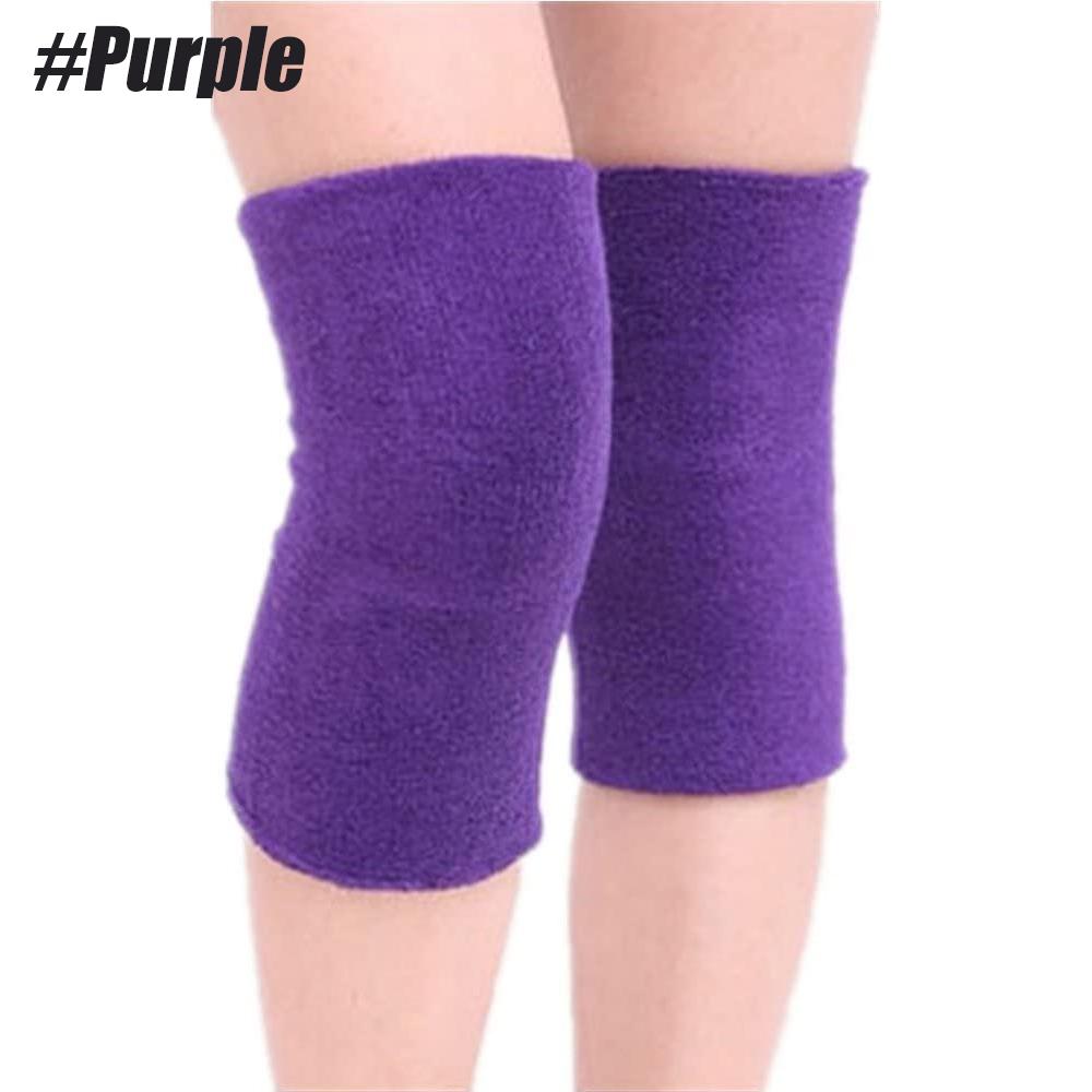 Unisex Elastic Towel Knee Pads Elderly Knee Barce Support Features Sports Warm Thermal Knee Sleeves Suitable For Arthritis Relief 1Pair
