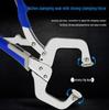 German Industrial High-Leverage Pliers & Heavy-Duty C-Clamp for Wood