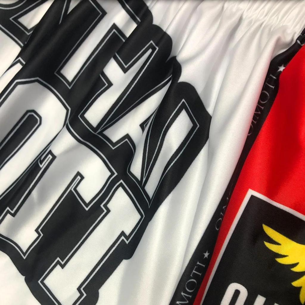 Eagle Muay Thai Kickboxing Boxing MMA UFC Casual Shorts Gym Sport Unisex Men Women Workout Quick Dry Print Elastic High Waist Training