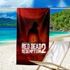 proof beach towel with a Red Dead Redemption1 pattern - soft,absorbent,quick-drying,machine washable - perfect for swimming,camping,bathing
