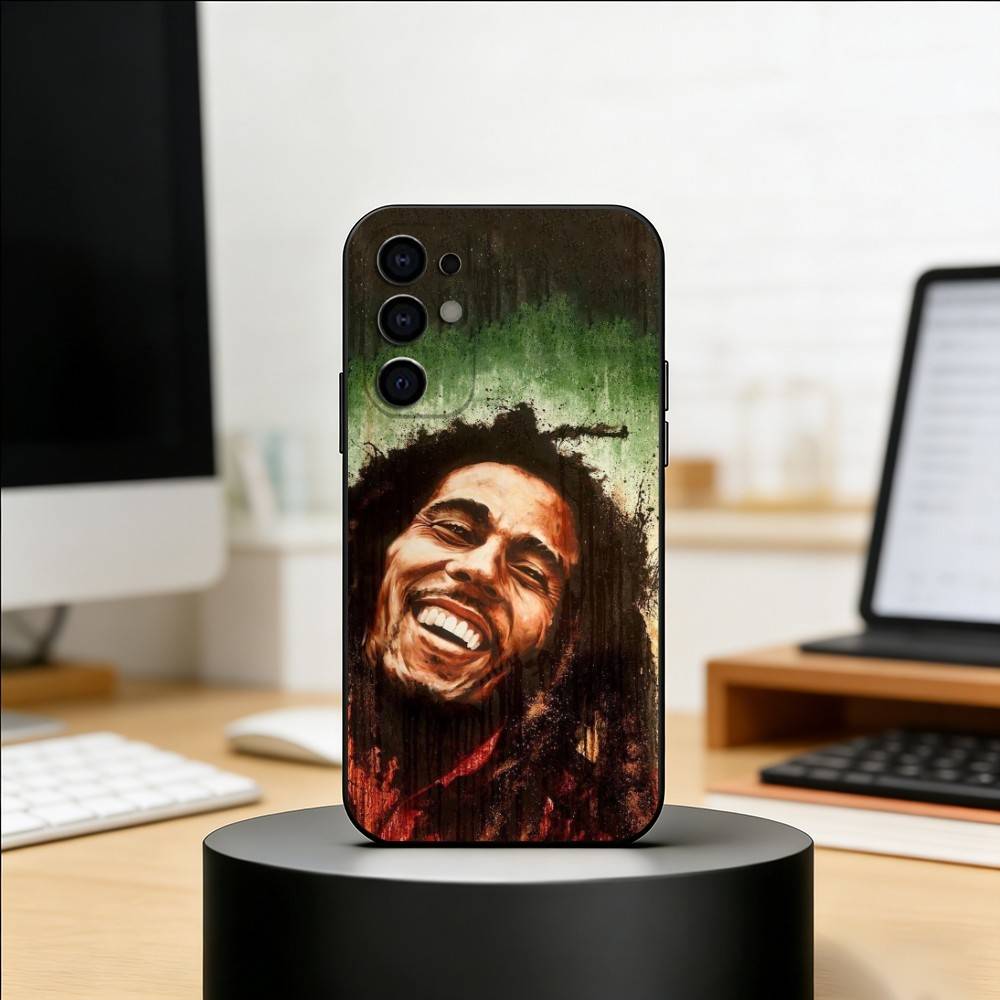 J-Jamaica Bob M-Marley Lion Phone Case For Samsung S25,S24,S21,S22,S23,S30,Ultra,S20,Plus,Fe,Lite,Note,10,Black Cover