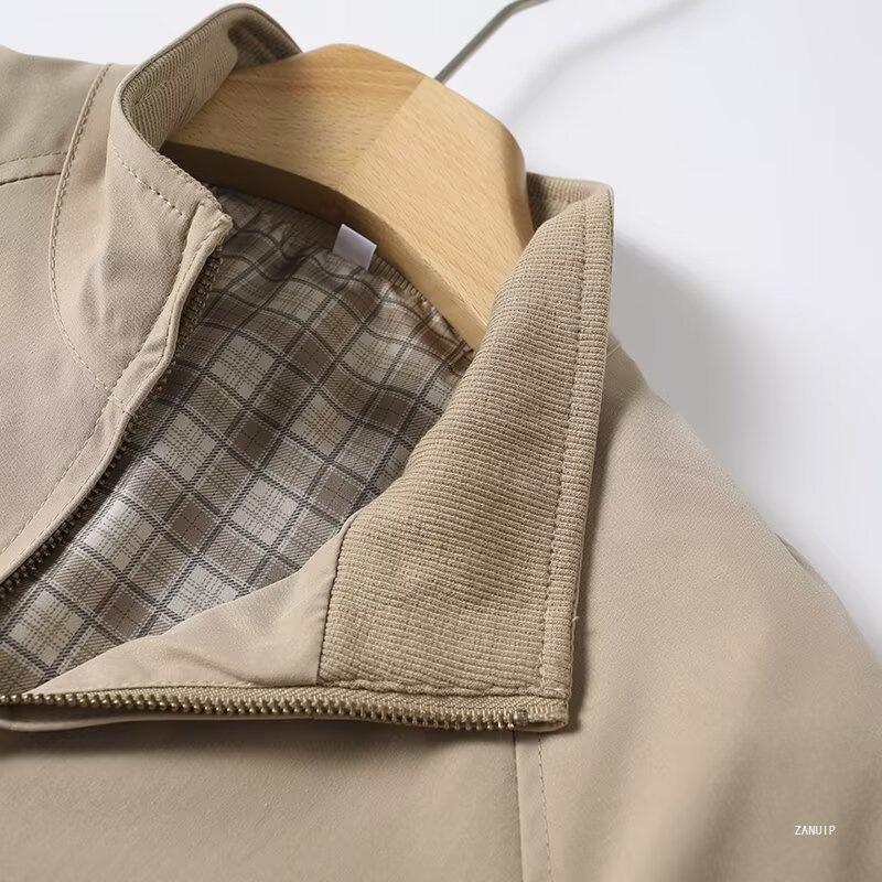 2026 Spring Men's & Women's Harrington Stand Collar Long Sleeve Zipper Jacket