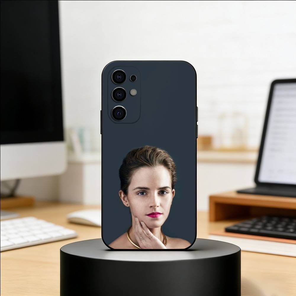 Actor E-Emma Watson Phone Case Black Silicone Soft For Samsung S25,S24,S21,S22,S23,S30,Ultra,S20,Plus,Fe,Lite