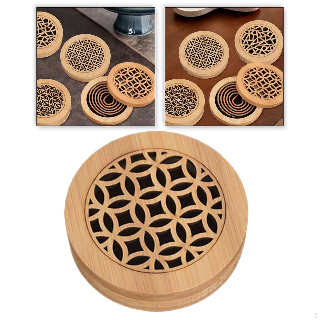 Wood Aroma Burner Box Censer for Home And Hotel Fragrance Diffuser with Lid