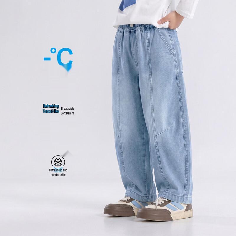 Boys  Summer Breathable Lyocell Denim Jeans 140