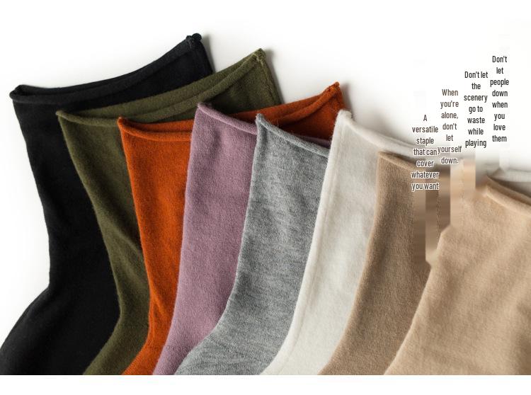 Women's Plus Size High Neck Turtleneck Pullover Sweater – Slim Fit, Thick, Pure Color, Autumn/Winter.