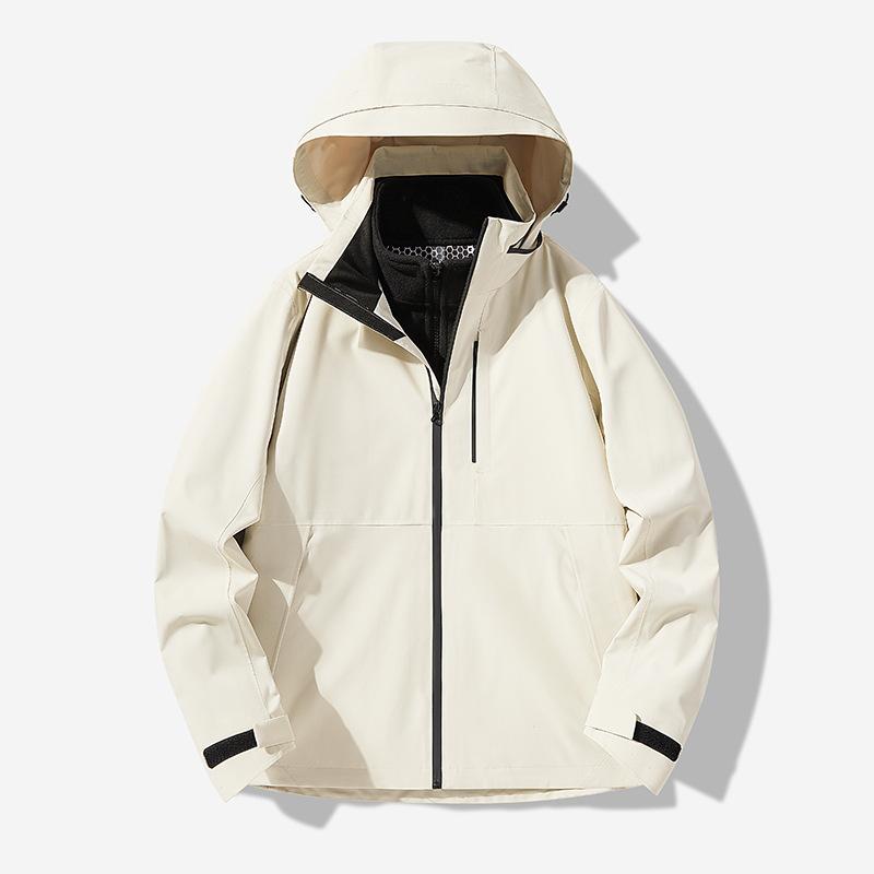 

Outdoor Three-in-one Men and Women s Jacket Plus Velvet Thickened Waterproof Windproof Jacket Outdoor Windbreaker S