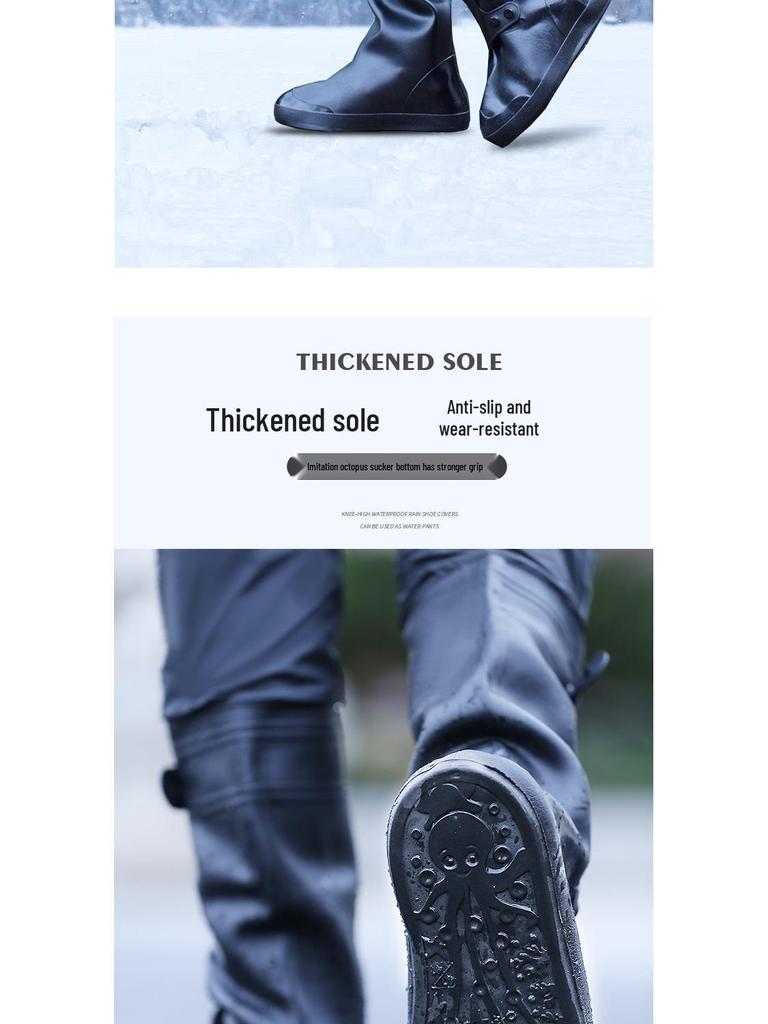 Нескользящие водонепроницаемые резиновые сапоги выше колена и комплект вейдерсов для мужчин и женщин