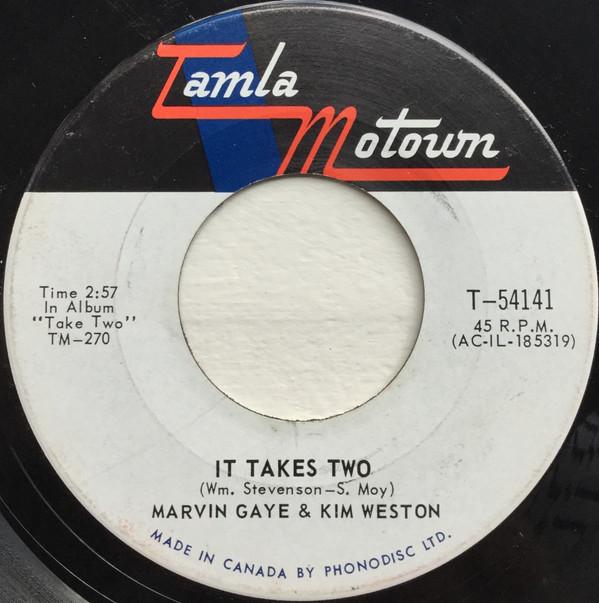 7inch Record MARVIN GAYE & KIM WESTON - It Takes Two / It's Got To Be A Mir T54141 TAMLA MOTOWN 1966 Canada Soul/Funk Used