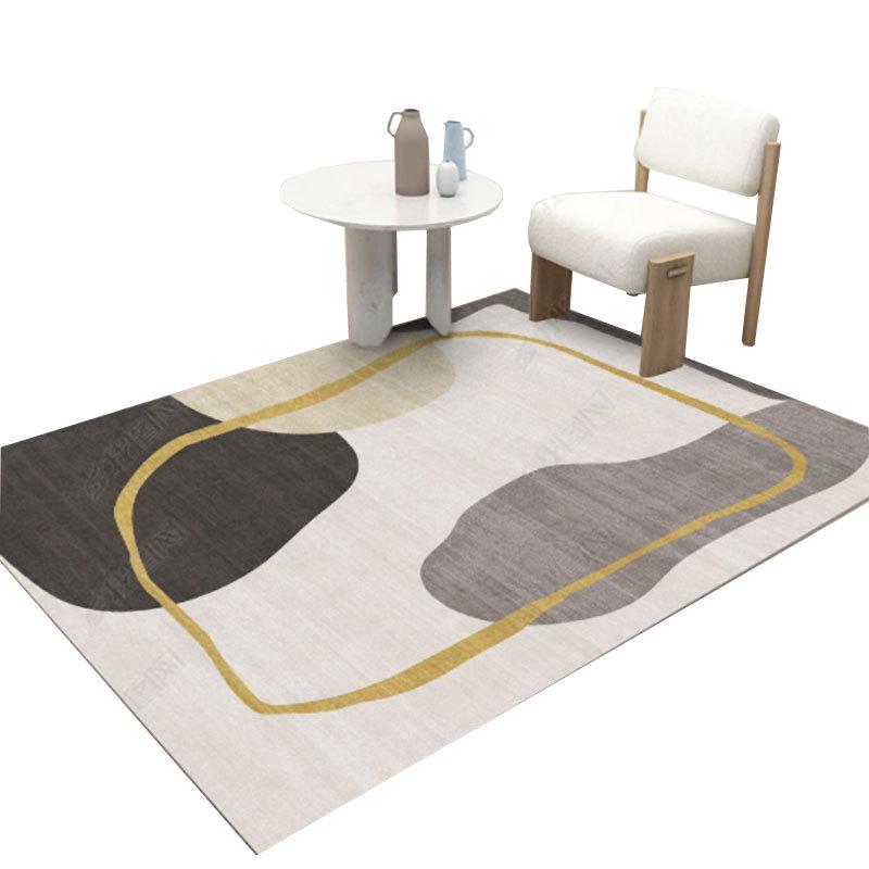 Modern Nordic Luxury Printed Floor Mat for Bedroom & Living Room