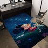1 stuks Mickey Mouse Nachthemel Tapijt Antislip Polyester Vloermat voor kantoor. Slaapkamer