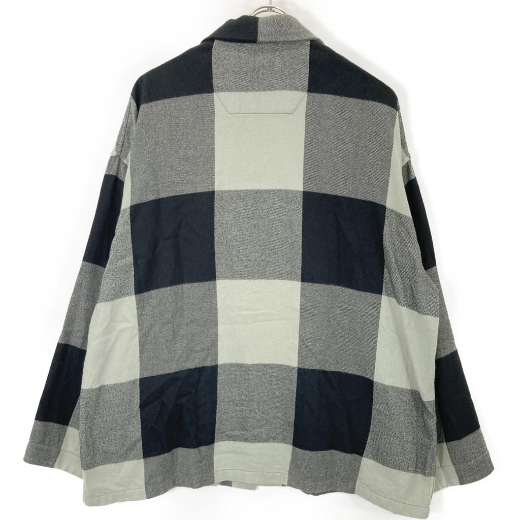 LAD MUSICIAN 2220-112  BUFFALO CHECK BIG PAJAMA SHIRT Tops XL Black X greenUsed