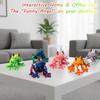 3D Printed Frog, 6 Magnetic Frogs for Refrigerator, Plastic Jumping Frogs for Home and Office Decoration, Green Frog 3D Printed Frogs Set for Adults