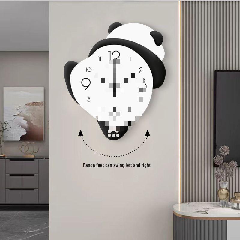 

Настенные часы «Панда» - Бесшумные, Креативные измерители времени для гостиной или ресторана 10 inches