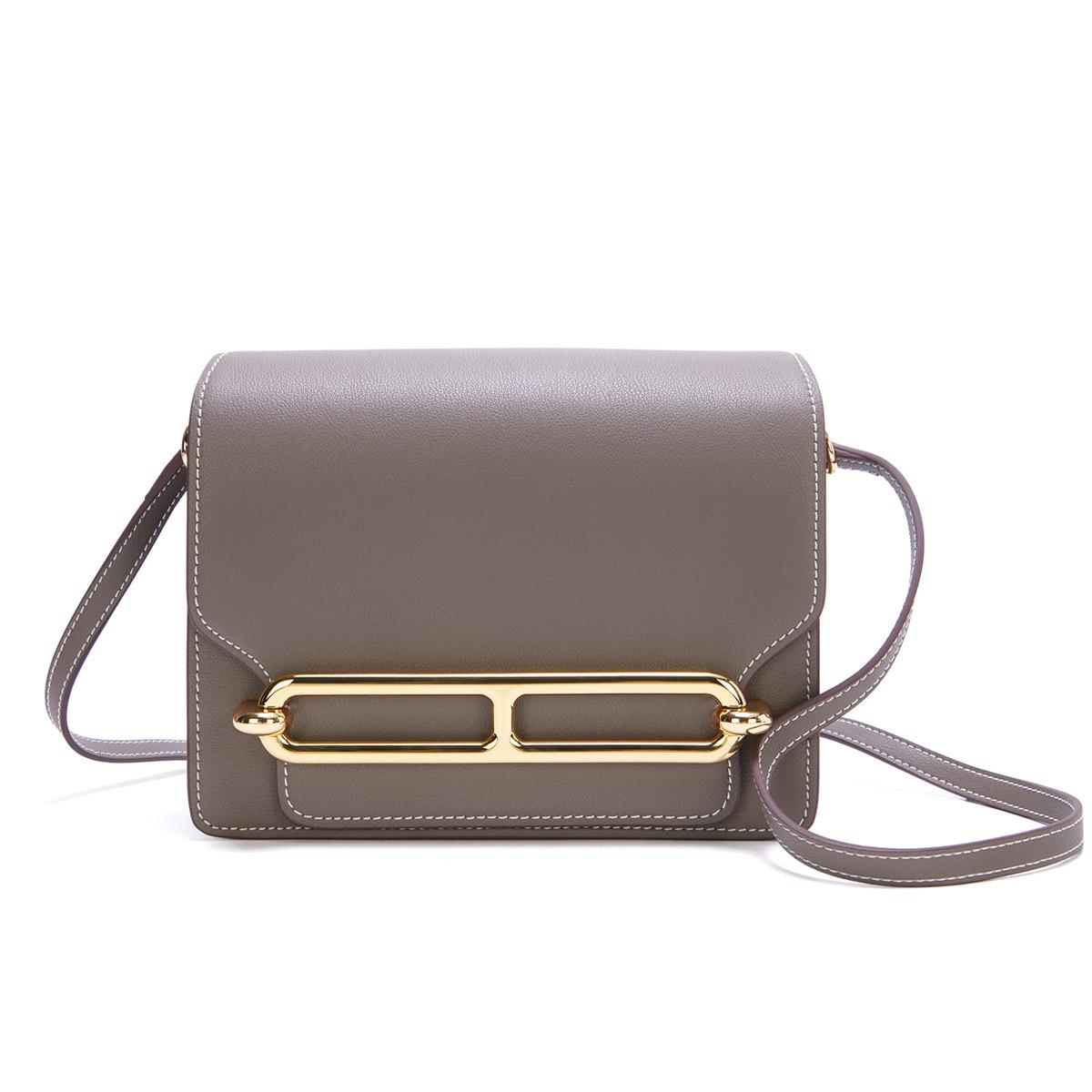 

Новая сумка Pig Nose с натуральной текстурой кожи, модная маленькая квадратная сумка через плечо, ретро-темпераментная сумка на одно плечо из тофу, сумка для бортпроводника 18x6x15cm