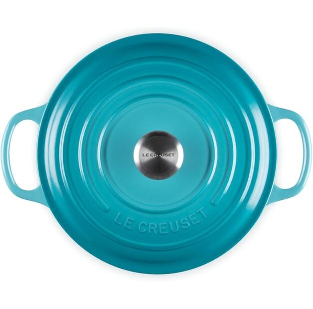 Cast Iron Roaster Le Creuset Signature Round 22 Cm Caribbean 3.3 L (21177221702430)
