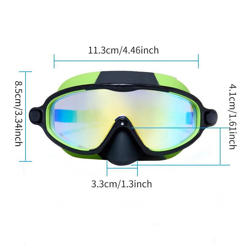 MDNG Anti-Choke Swimming Goggles with Nose Cover