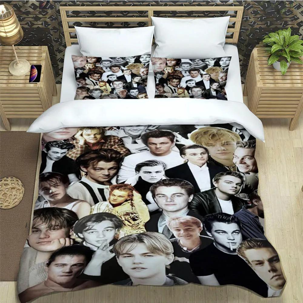 

Titanic Leonardo DiCaprio Printed Bedding Sets Exquisite Bed Supplies Set Duvet Cover Bed Comforter Set Bedding Birthday Gift 150x200cm 3pcs
