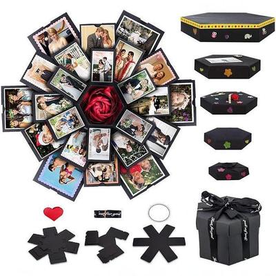 Hexagonal Multi-layer Surprise Box: DIY Photo Album & Creative Birthday Gift