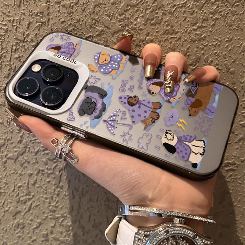 

Phone Case Purple Rain Puppy for Samsung Galaxy S26 S25 S24 S23 S22 S21 S20 Note20 FE Ultra Edge Plus 5G Anti Fall Matte Cover Samsung S21 Plus 5G