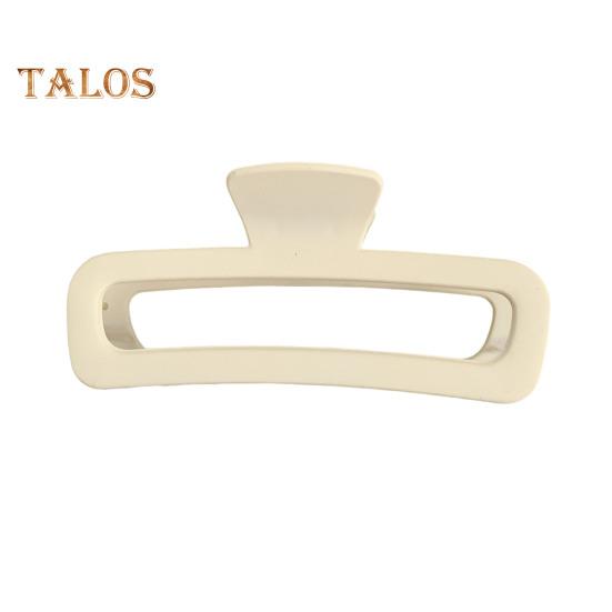 

Геометрия когтя для волос Прямоугольная форма Нескользящие зубцы Зажим для волос с задней частью Пластиковый крепкий захват Аксессуары для волос бежевый