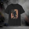 Bigfoot American Flag Sasquatch T-Shirt | Softstyle Tee