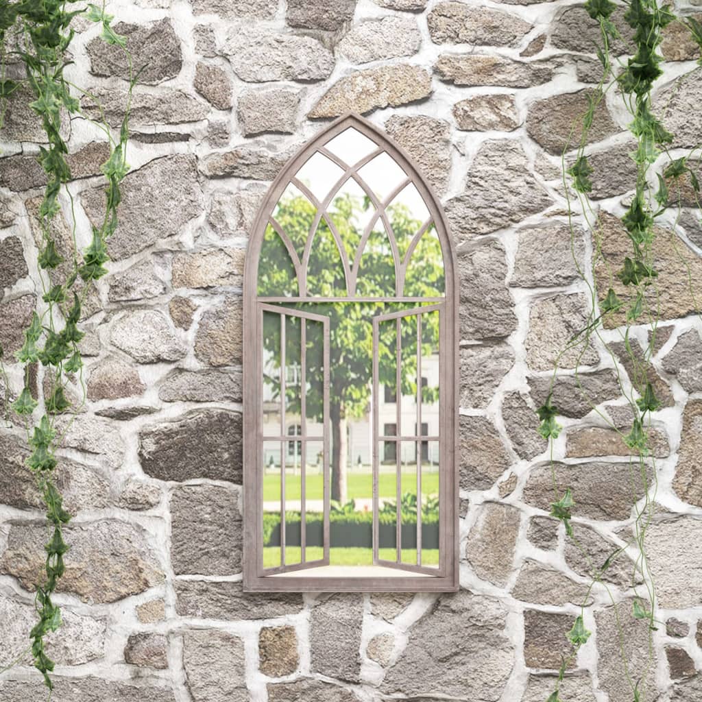 Garden Mirror Sand 100x45 Cm Iron