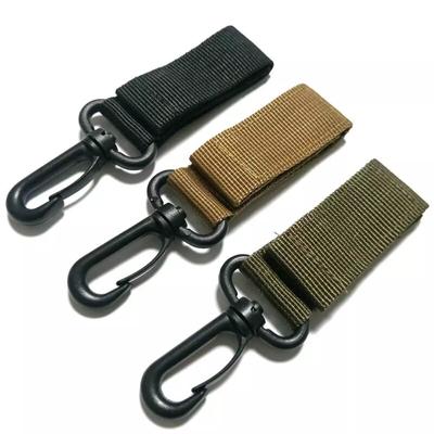 Hiking Military Nylon Webbing Buckle Hook Water Bottle Holder Clip Climbing Carabiner Belt Backpack Hanger Hooks Outdoor Tools