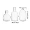 Transparent Glass Vase Triple Connected Plant Terrarium Clear Flower Vases  Indoor Propagation