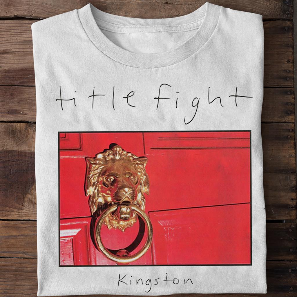 Title Fight Band Kingston Album Kurzarm Baumwolle Weiß Alle Größen T-Shirt AE106