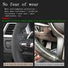 Suzuki Baleno 2016 2017-2019 Alivio 2015-2019 2018 için Özelleştirilebilir Mikrofiber Deri Kendin Yap Araba Direksiyon Simidi Kılıfı Araba Aksesuarları