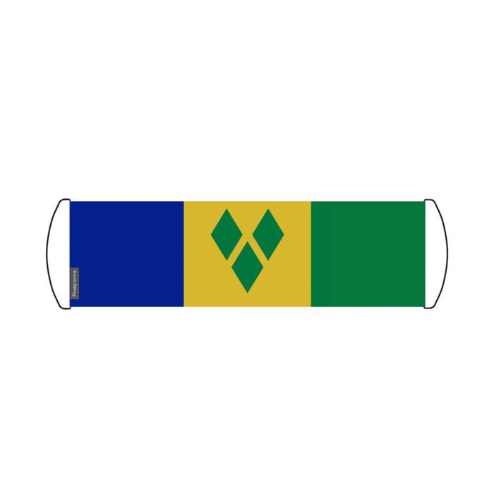 Drapeau - Multicolore - Saint-Vincent-et-les-Grenadines - 17 x 50 cm - Imperméable - Léger et robuste