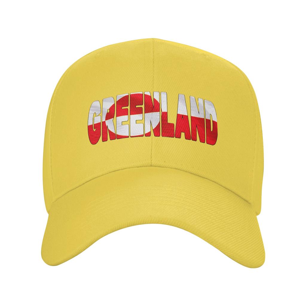 GREENLAND Flag Flying in Wind Baseball Cap Kpop Rock Sun-Proof Hip Hop Hats Women Men Classic Design Baseball Caps