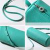 Simple Style Genuine Leather Bag Women's Fashionable Commuting Round Bag Trendy Crossbody Bag