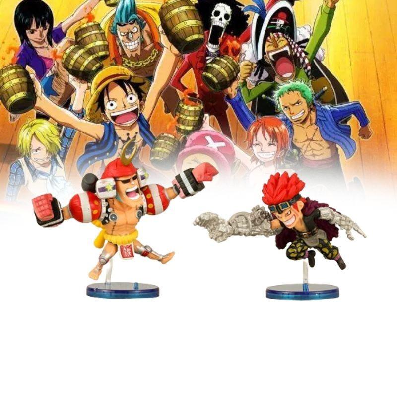 Detailed One Piece Character Figures 6-piece Set Luffy Robin Usopp Franky Kid Pvc Collectibles