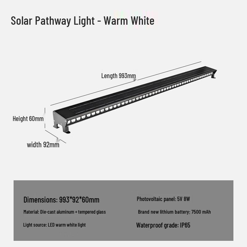 Solar Outdoor LED Wall Washer Light for Gardens