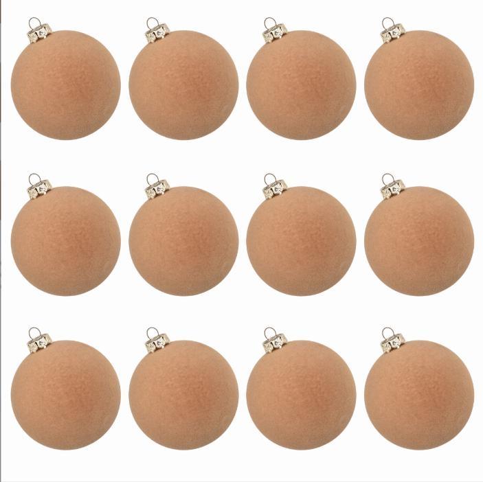 Timeless 12PC Velvet For Christmas Ornaments for Seasonal Elegance