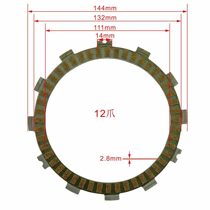 10Pc Motorcycle Friction Clutch Disc Plates For Kawasaki Ninja ZX-10R ZX10R ZX-10RR ZX10RR ZX1002 2017-